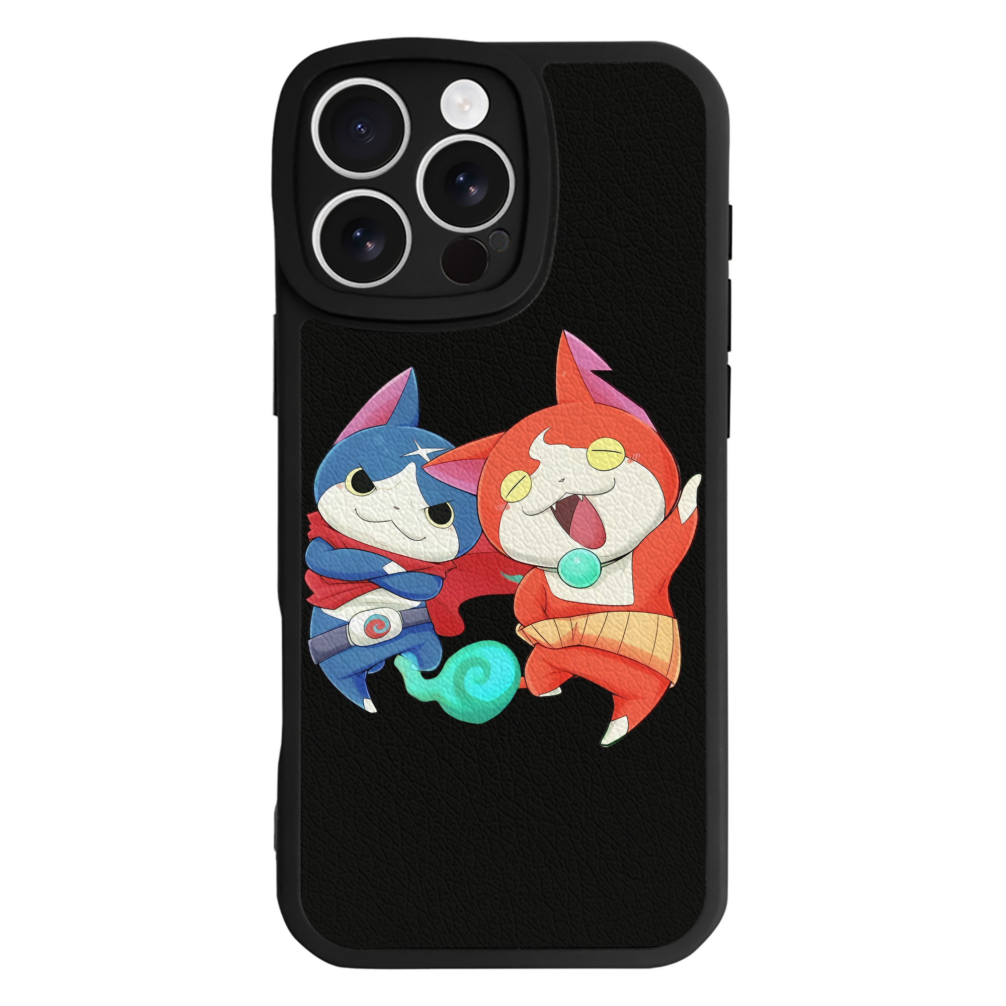 （画像用） 妖怪ウォッチ Yo-kai Watch 【iPhone 16シリーズ対応】シリコンスマホケース（レザー調） 材質：シリコン